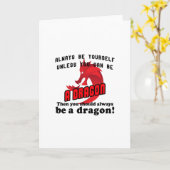 Altijd een draak zijn kaart (Gele Bloem)