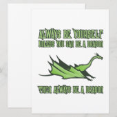 Altijd een draak zijn save the date (Voorkant / Achterkant)