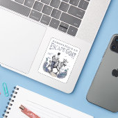 Altijd een Escape Goat (lichtere items) Sticker (Laptop met iPhone)