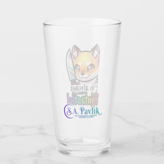 Altijd een fantastische print glas (Achterkant)