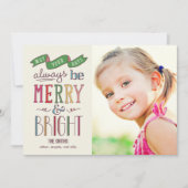 Altijd een feestelijke fotokaart feestdagenkaart (Voorkant)