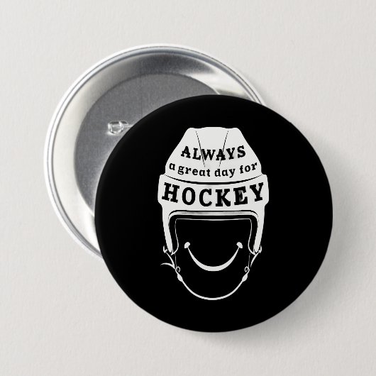 Altijd een geweldige dag voor Hockey Button (Voorkant /achterkant)