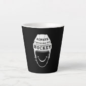 Altijd een geweldige dag voor hockey latte mok (Voorkant)