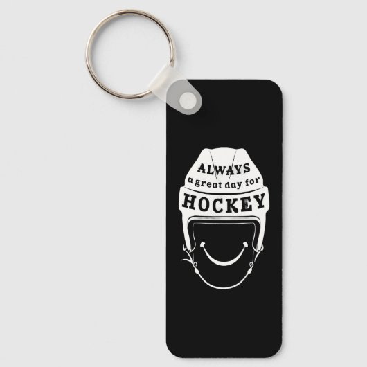 Altijd een geweldige dag voor hockey sleutelhanger (Voorkant)