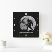 Altijd een goed moment voor Squatchin! Vierkante Klok (Huis)