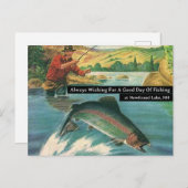 Altijd een goede visdag wensen Aanpassen Briefkaart (Voorkant / Achterkant)