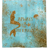 Altijd een gouden glitter-vermagerd zicht douchegordijn (Voorkant)