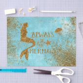 Altijd een gouden glitter-vermagerd zicht tissuepapier (Craft)