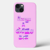 Altijd een koningin bij baby roze Case-Mate iPhone case (Achterkant)