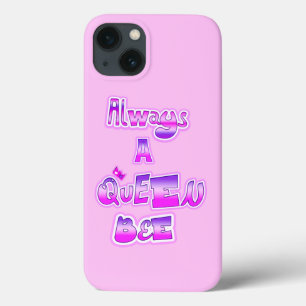 Altijd een koningin bij baby roze Case-Mate iPhone case