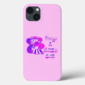 Altijd een koningin bij baby roze Case-Mate iPhone case (Achterkant)