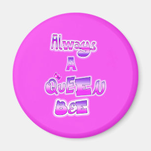 Altijd een koningin bijen hete roze magneet