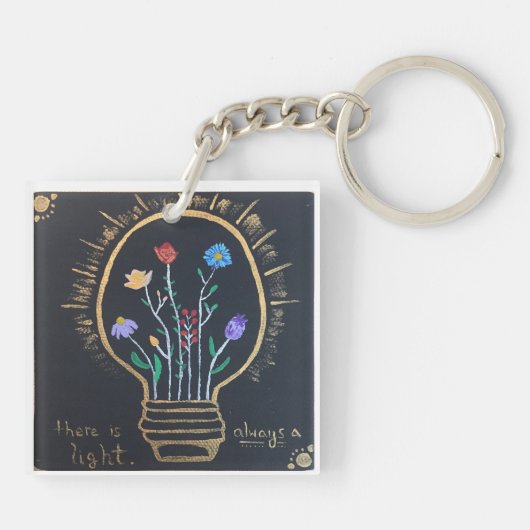 "Altijd een lichte" Sleutelhanger (Achterkant)