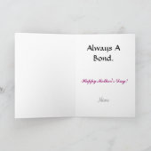 Altijd een Moeder Kind Bond Moederdag Kaart (Binnen)