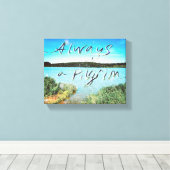 Altijd een pelgrim canvas afdruk (Insitu (Houten vloer))