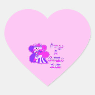 Altijd een queen bee baby roze Stickers