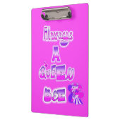 Altijd een queen bee hot roze klembord (Links)