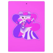 Altijd een queen bee hot roze klembord (Achterkant)