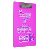 Altijd een queen bee hot roze klembord (Rechts)