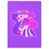 Altijd een queen bee paarse klembord (Achterkant)