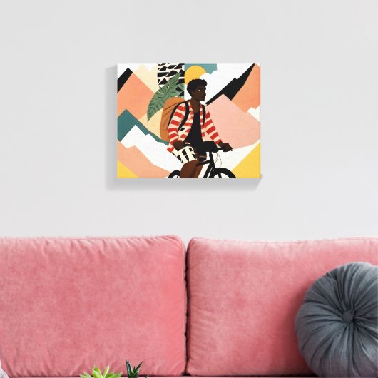 Altijd een reiziger canvas afdruk (Insitu (Woonkamer))