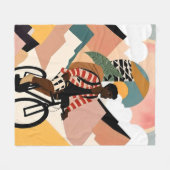 Altijd een reiziger fleece deken (Voorkant (Horizontaal))