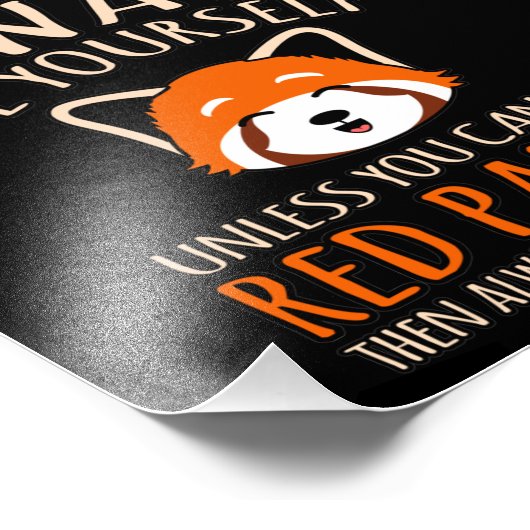 Altijd een rode panda-hoes foto afdruk (Hoek)