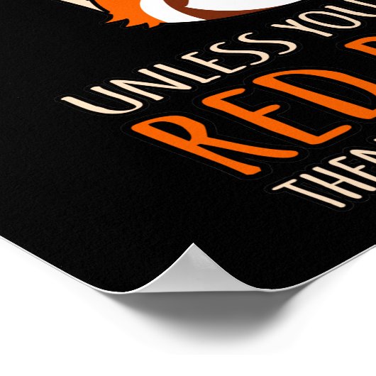 Altijd een rode panda-hoes poster (Hoek)