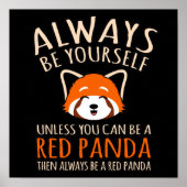 Altijd een rode panda-hoes poster (Voorkant)