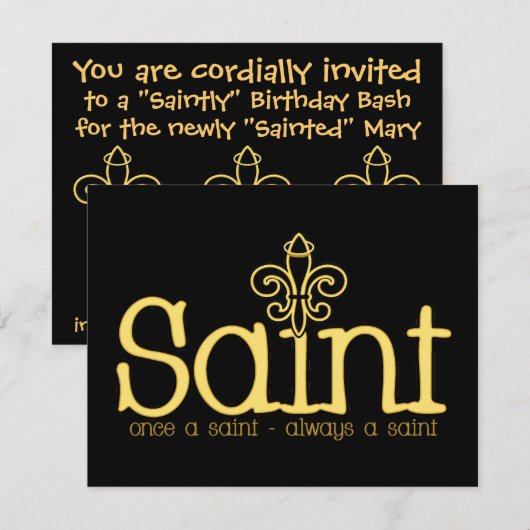 Altijd een SAINT Kaart (Voorkant / Achterkant)