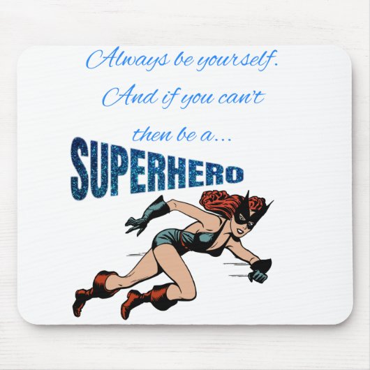 ALTIJD EEN SUPERHERO MUISMAT (Voorkant)