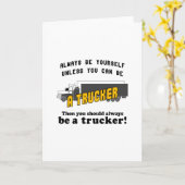 Altijd een trucker zijn kaart (Gele Bloem)