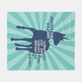 Altijd een unicorn Funny Fleece Deken (Voorkant (Horizontaal))