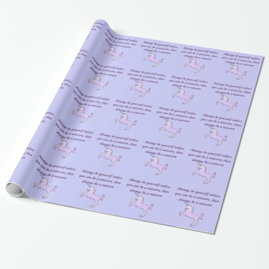 Altijd een Unicorn Wrapping Paper Cadeaupapier (Uitgerold)