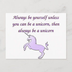 Altijd een Unicorn zijn Briefkaart