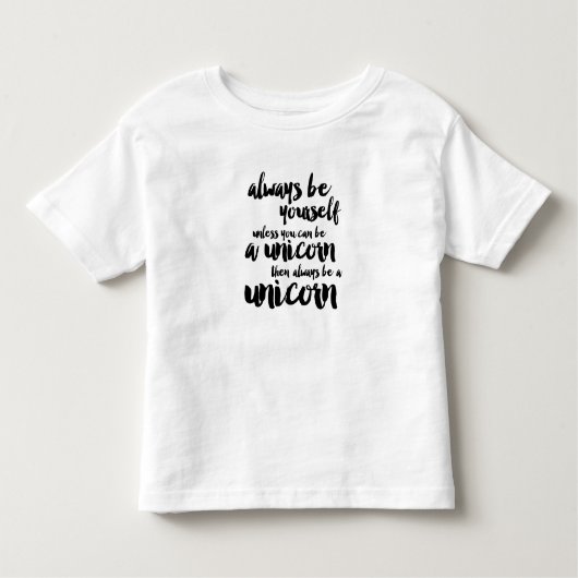 Altijd een Unicorn zijn Kinder Shirts (Voorkant)