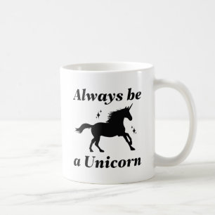 Altijd een unicorn zijn koffiemok