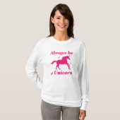 Altijd een unicorn zijn t-shirt (Voorkant volledig)