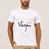 Altijd een Vegan met groen lef T-shirt (Voorkant)