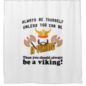 Altijd een Viking zijn Douchegordijn (Voorkant)