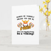Altijd een Viking zijn Kaart (Gele Bloem)