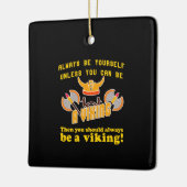 Altijd een Viking zijn Keramisch Ornament (Links)