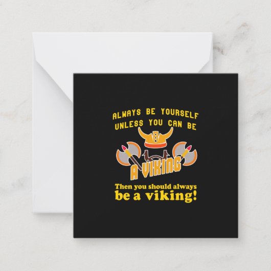 Altijd een Viking zijn Notitiekaartje (Voorkant)
