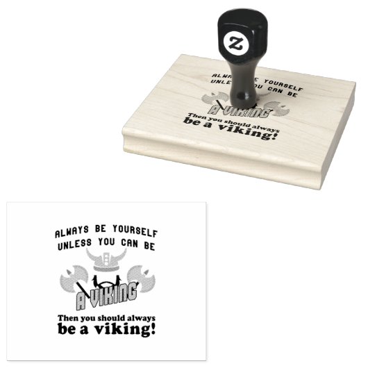 Altijd een Viking zijn Rubberstempel (Gestempeld)