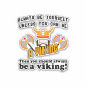 Altijd een Viking zijn Sticker (Voorkant)