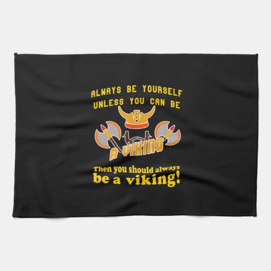 Altijd een Viking zijn Theedoek (Horizontaal)