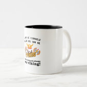 Altijd een Viking zijn Tweekleurige Koffiemok (Voorkant rechts)