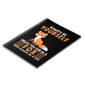 Altijd een vos zijn notitieboek (Linkerzijde)