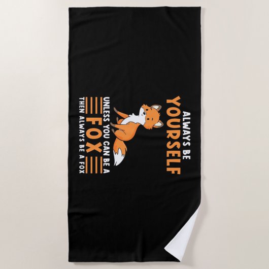 Altijd een vos zijn strandlaken (Voorkant)