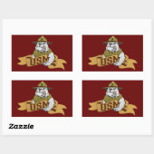 Altijd een zee rechthoekige sticker (Vel)